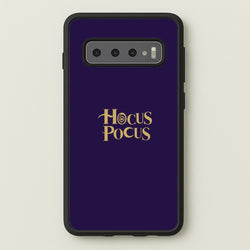 Text - Hocus Halloween  - Halloween Phone Case for Galaxy S10 Plus