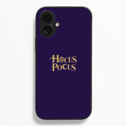 Text - Hocus Halloween  - Halloween Phone Case for iPhone 16 Plus