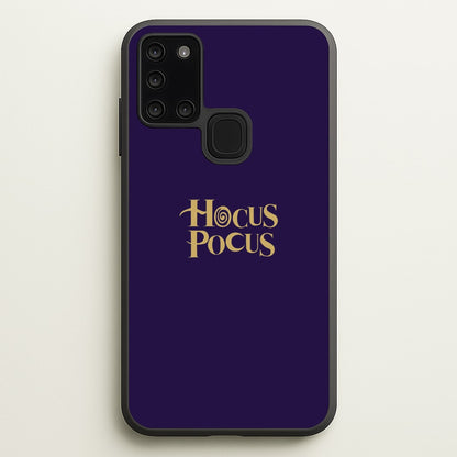 Text - Hocus Halloween  - Halloween Phone Case for Galaxy A21s
