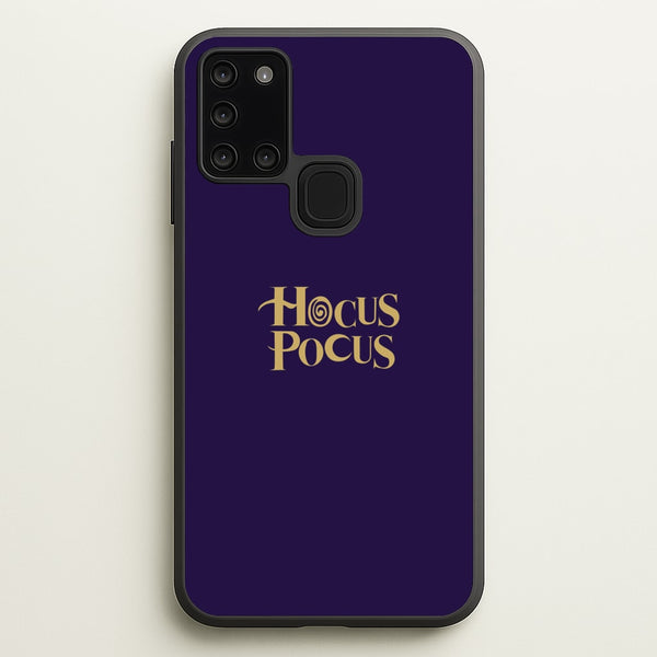 Text - Hocus Halloween  - Halloween Phone Case for Galaxy A21s