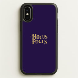 Text - Hocus Halloween  - Halloween Phone Case for iPhone X / XS