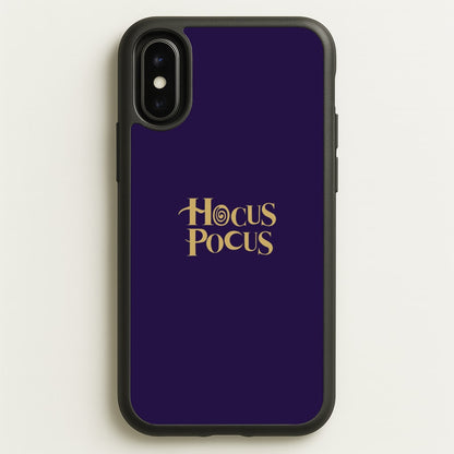 Text - Hocus Halloween  - Halloween Phone Case for iPhone X / XS