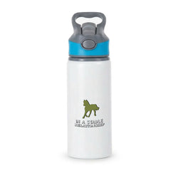 In A Stable Relationship - Horses Active Water Bottle - Blue