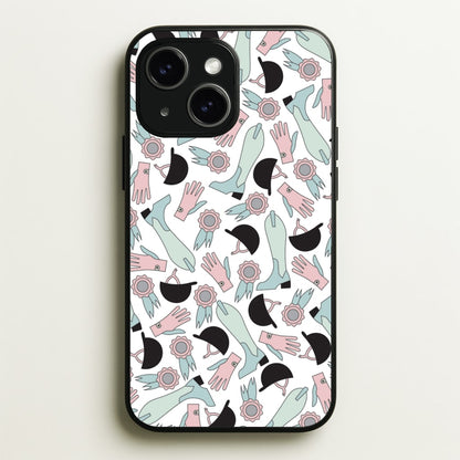 Clothing Patterns - Horses  - Horses Phone Case for iPhone 15