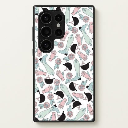 Clothing Patterns - Horses  - Horses Phone Case for Galaxy S24 Ultra