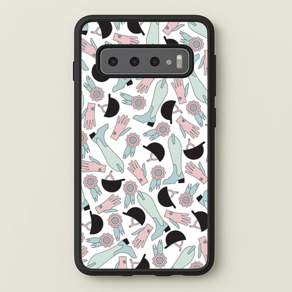 Clothing Patterns - Horses  - Horses Phone Case for Galaxy S10 Plus