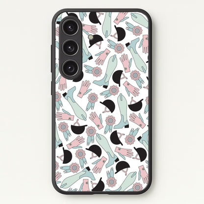 Clothing Patterns - Horses  - Horses Phone Case for Galaxy S24