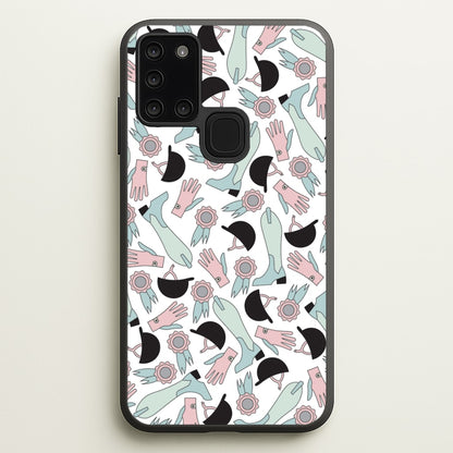 Clothing Patterns - Horses  - Horses Phone Case for Galaxy A21s