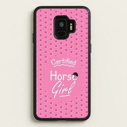 Certified Horse Girl - Horses  - Horses Phone Case for Galaxy S9