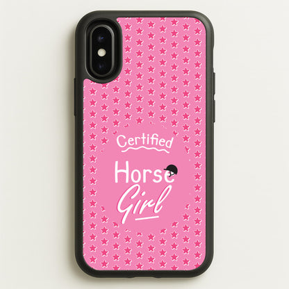 Certified Horse Girl - Horses  - Horses Phone Case for iPhone X / XS