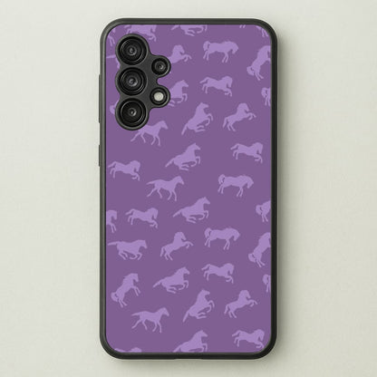 Purple Horse Pattern - Horses  - Horses Phone Case for Galaxy A13