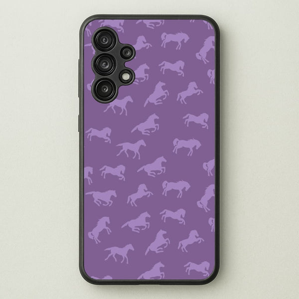Purple Horse Pattern - Horses  - Horses Phone Case for Galaxy A13