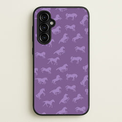 Purple Horse Pattern - Horses  - Horses Phone Case for Galaxy A54