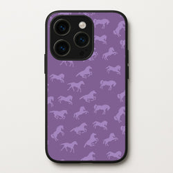 Purple Horse Pattern - Horses  - Horses Phone Case for iPhone 14 Pro Max