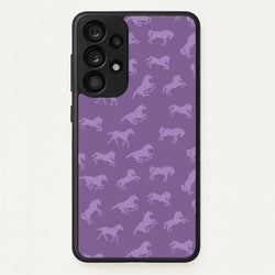 Purple Horse Pattern - Horses  - Horses Phone Case for Galaxy A33