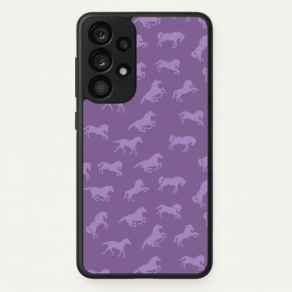 Purple Horse Pattern - Horses  - Horses Phone Case for Galaxy A33