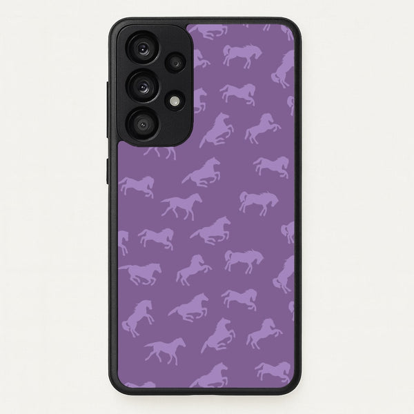 Purple Horse Pattern - Horses  - Horses Phone Case for Galaxy A33