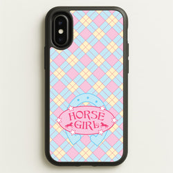 Horse Girl - Horses  - Horses Phone Case for iPhone X / XS