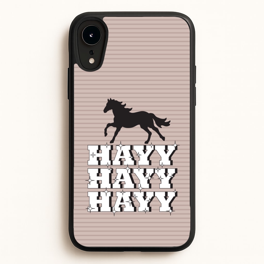 Hayy Hayy Hayy - Horses  - Horses Phone Case for iPhone XR
