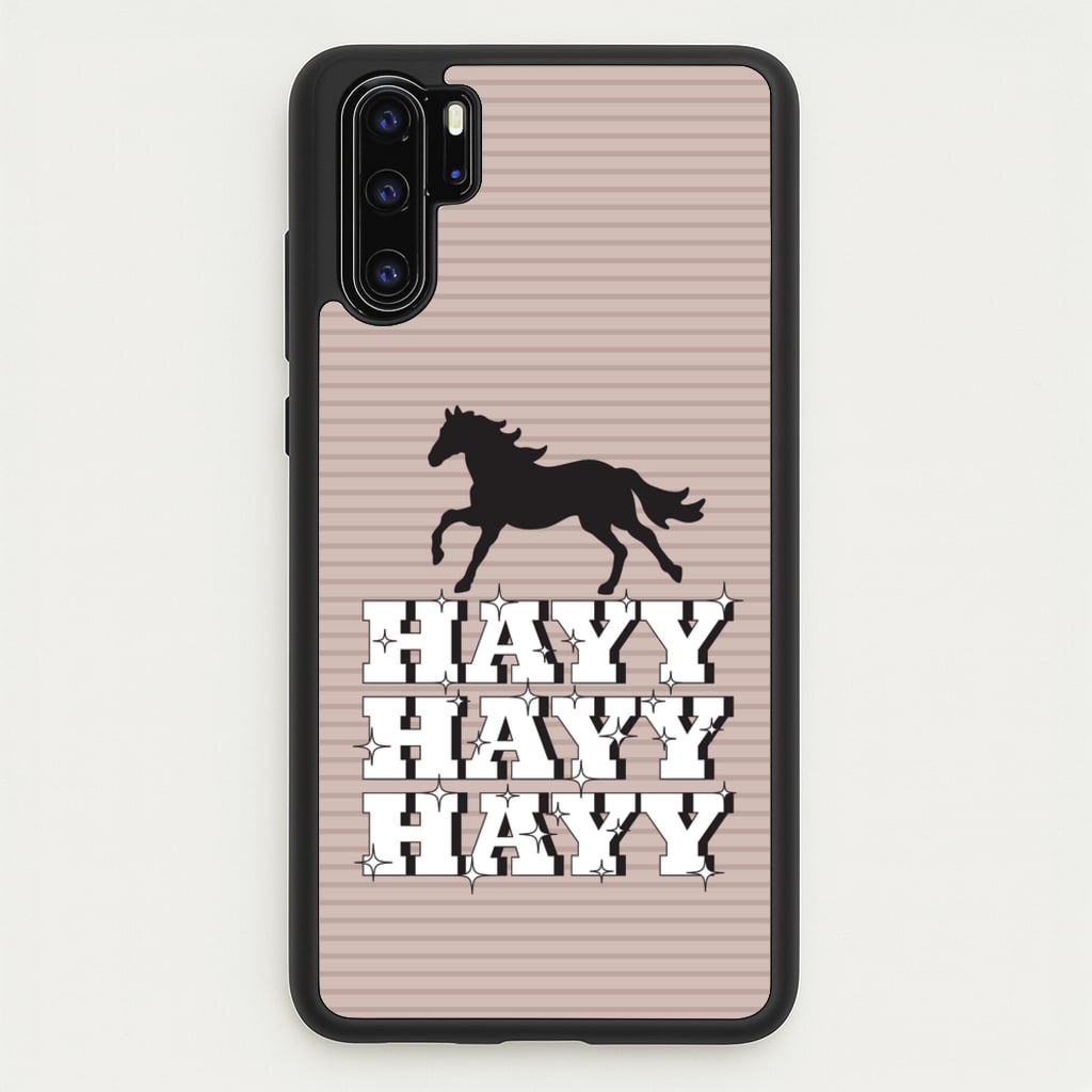 Hayy Hayy Hayy - Horses  - Horses Phone Case for Huawei P30 Pro