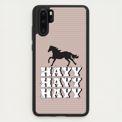 Hayy Hayy Hayy - Horses  - Horses Phone Case for Huawei P30 Pro