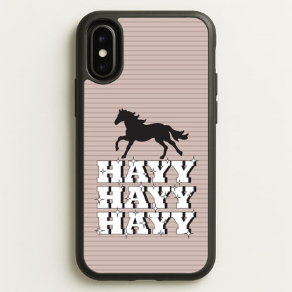 Hayy Hayy Hayy - Horses  - Horses Phone Case for iPhone X / XS
