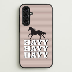 Hayy Hayy Hayy - Horses  - Horses Phone Case for Galaxy A16