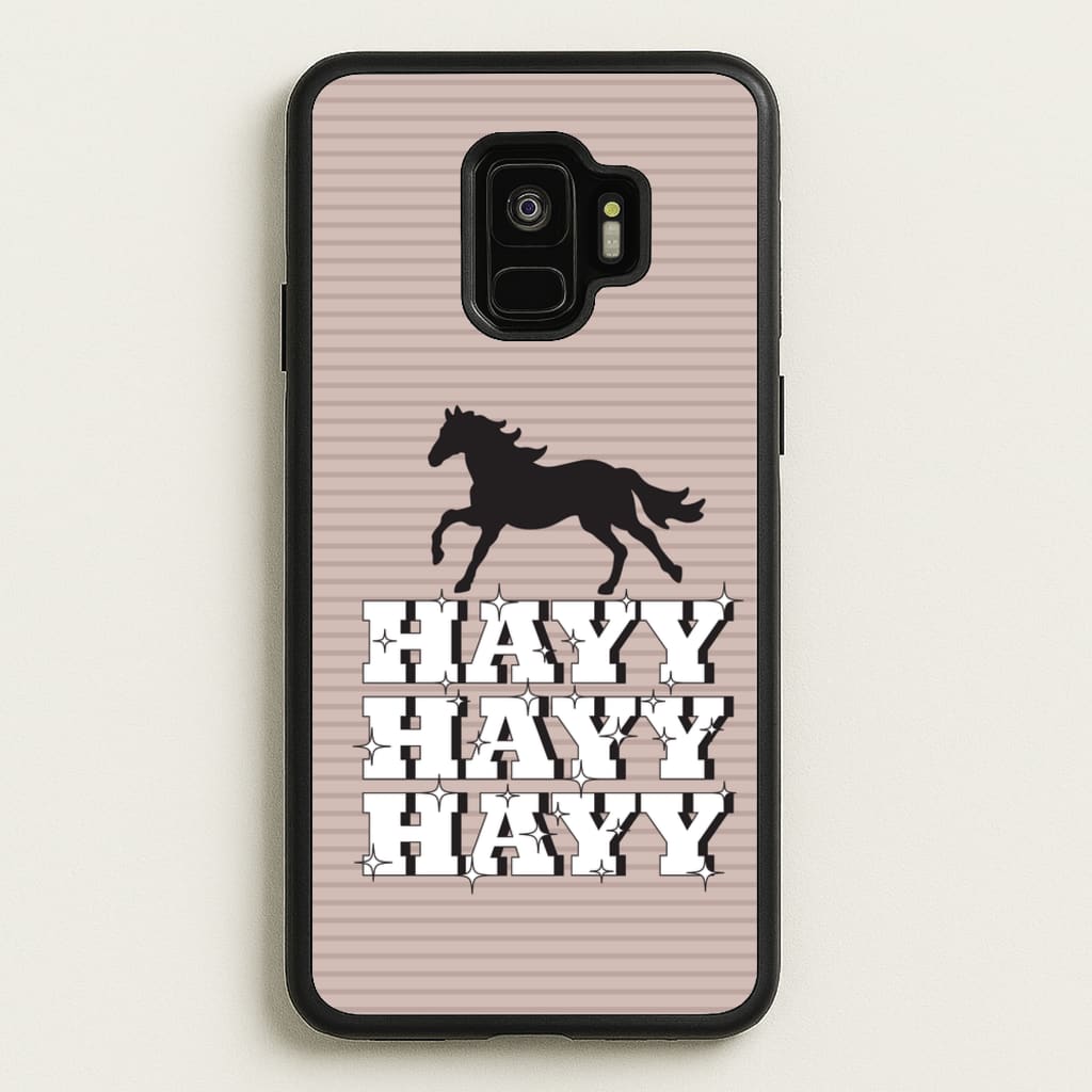 Hayy Hayy Hayy - Horses  - Horses Phone Case for Galaxy S9