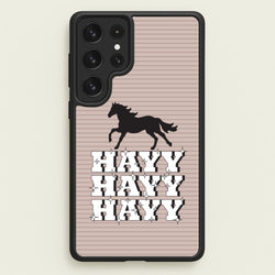 Hayy Hayy Hayy - Horses  - Horses Phone Case for Galaxy S22 Ultra