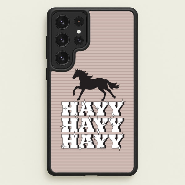 Hayy Hayy Hayy - Horses  - Horses Phone Case for Galaxy S22 Ultra