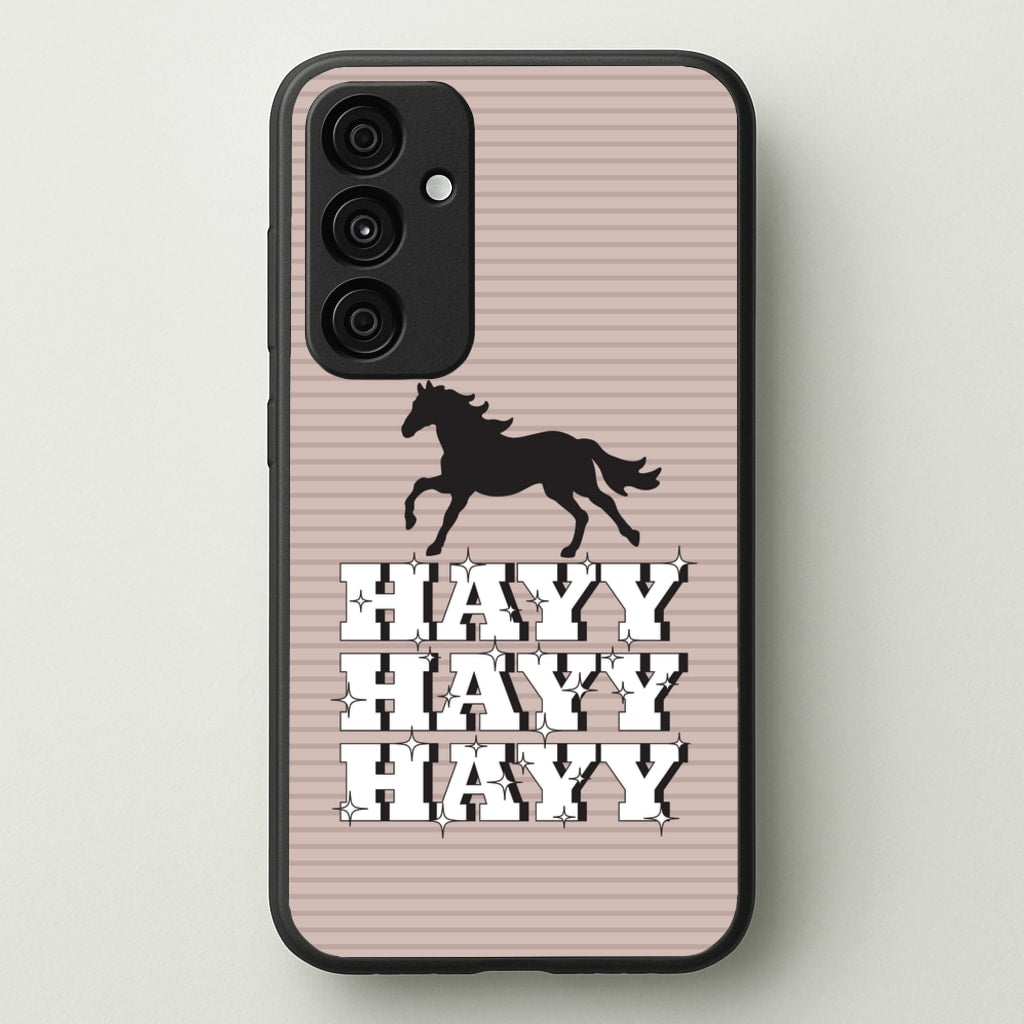 Hayy Hayy Hayy - Horses  - Horses Phone Case for Galaxy A55
