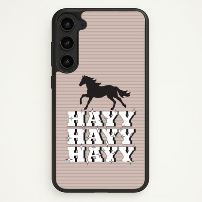 Hayy Hayy Hayy - Horses  - Horses Phone Case for Galaxy S23
