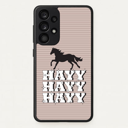 Hayy Hayy Hayy - Horses  - Horses Phone Case for Galaxy A33