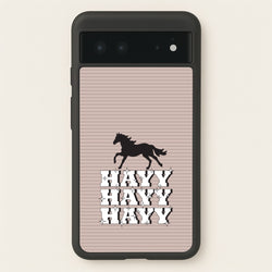 Hayy Hayy Hayy - Horses  - Horses Phone Case for Google Pixel 6