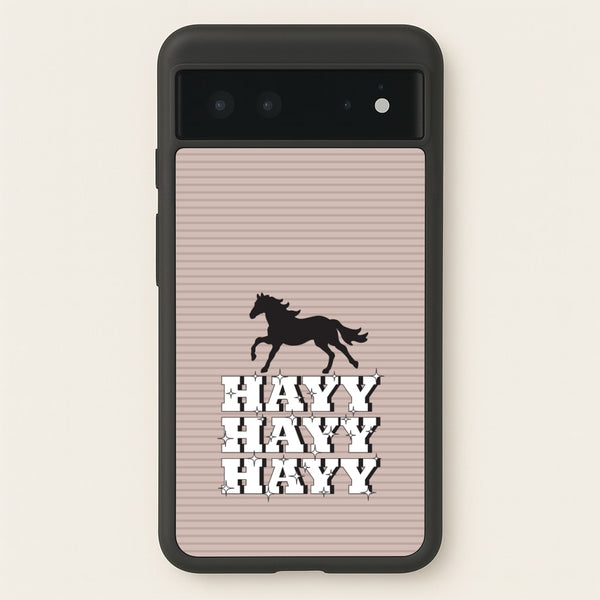 Hayy Hayy Hayy - Horses  - Horses Phone Case for Google Pixel 6