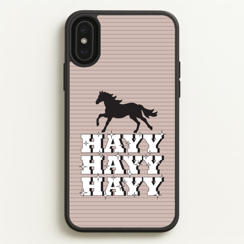 Hayy Hayy Hayy - Horses  - Horses Phone Case for iPhone XS Max