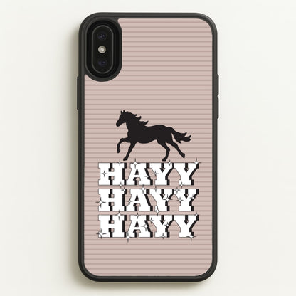 Hayy Hayy Hayy - Horses  - Horses Phone Case for iPhone XS Max