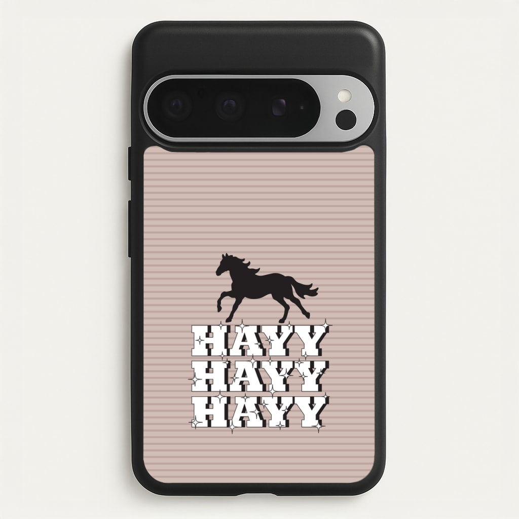 Hayy Hayy Hayy - Horses  - Horses Phone Case for Google Pixel 9 Pro XL