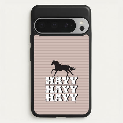Hayy Hayy Hayy - Horses  - Horses Phone Case for Google Pixel 9 Pro XL