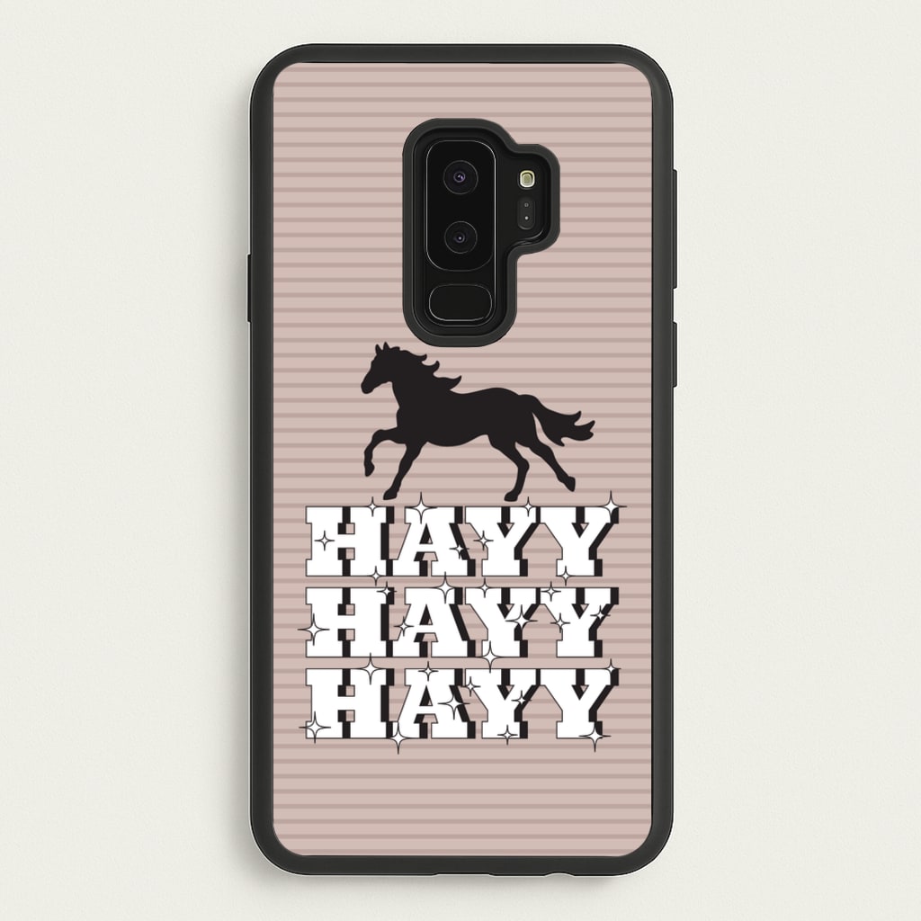 Hayy Hayy Hayy - Horses  - Horses Phone Case for Galaxy S9 Plus