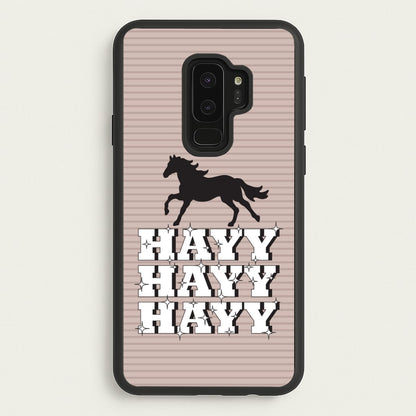 Hayy Hayy Hayy - Horses  - Horses Phone Case for Galaxy S9 Plus