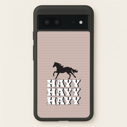 Hayy Hayy Hayy - Horses  - Horses Phone Case for Google Pixel 7
