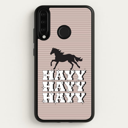 Hayy Hayy Hayy - Horses  - Horses Phone Case for Huawei P30 Lite