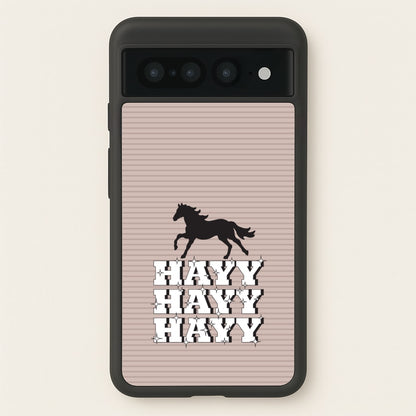 Hayy Hayy Hayy - Horses  - Horses Phone Case for Google Pixel 7 Pro