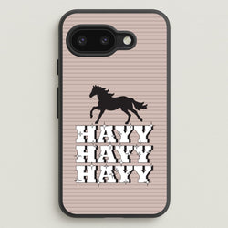Hayy Hayy Hayy - Horses  - Horses Phone Case for Google Pixel 9a
