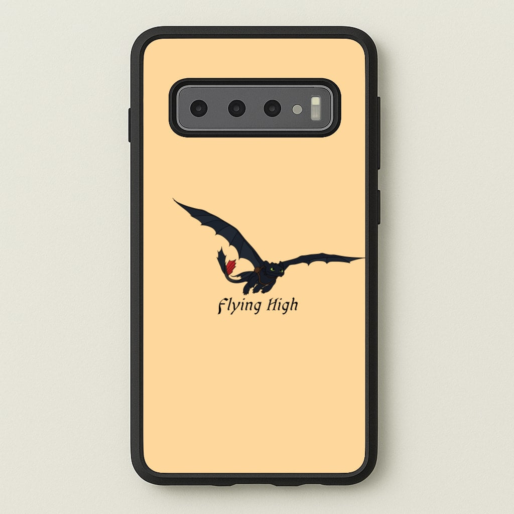Dragon Flying High  - How To Train Your Dragon Phone Case for Galaxy S10