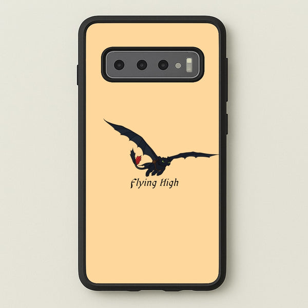 Dragon Flying High  - How To Train Your Dragon Phone Case for Galaxy S10