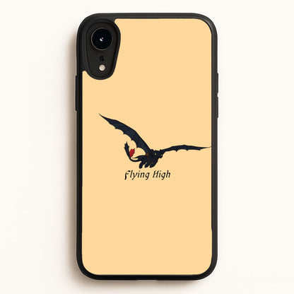 Dragon Flying High  - How To Train Your Dragon Phone Case for iPhone XR