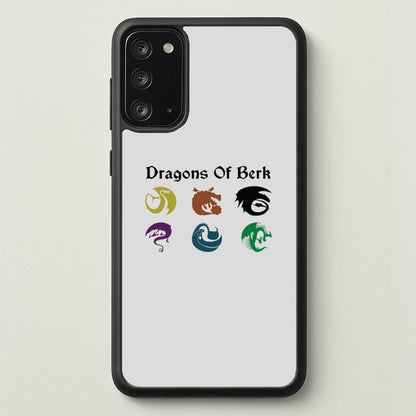 Dragons Of Berk  - How To Train Your Dragon Phone Case for Galaxy Note 20