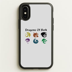 Dragons Of Berk  - How To Train Your Dragon Phone Case for iPhone X / XS